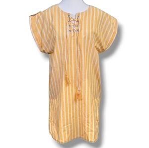 LOVE TREE x ANTHROPOLIGIE | COTTON BLEND CLOTH STRIPED OVERSIZED DRESS